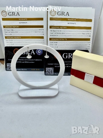 Сребърни обеци с мойсанит (Диамант) 1 карат, снимка 2 - Обеци - 53330907