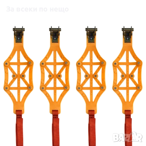 Вериги за сняг PA1209 – PVC + метални шипове, 8 броя комплект (за 2 гуми), снимка 2 - Други инструменти - 52335620
