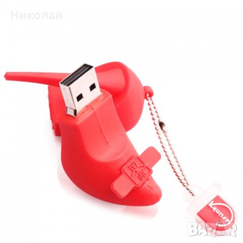 Флашка 32 гб Дамска червена обувка на ток USB флаш памет, снимка 3 - USB Flash памети - 26569092