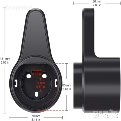 Държач за кабел за електромобил тип CCS - Type 2, снимка 5 - Аксесоари и консумативи - 52512341