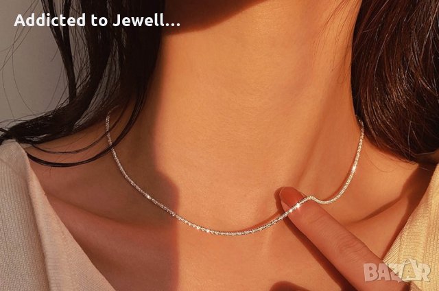 Тотална разпродажба - 50% Сребърно колие /7528/, снимка 2 - Колиета, медальони, синджири - 34909397