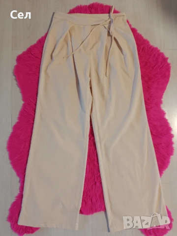 Кремав летен панталон М, снимка 2 - Панталони - 51163354