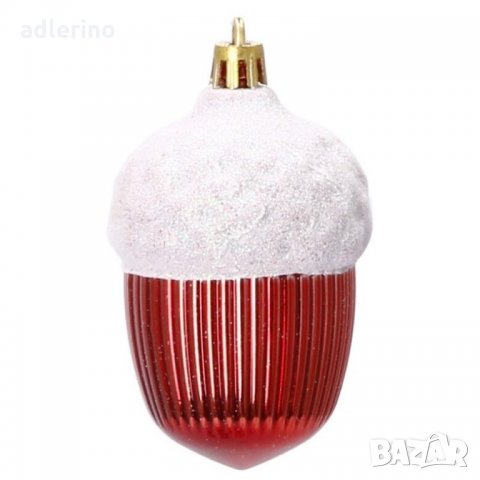 Коледни топки за украса, украса за елха МЕГА, 152 броя, в червено, коледна украса, снимка 2 - Декорация за дома - 34160349