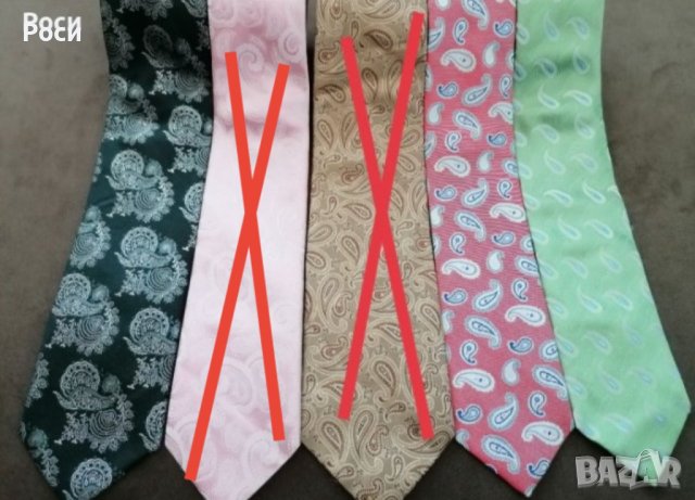 Италиански копринени вратовръзки с орнаменти , снимка 6 - Други - 40141142