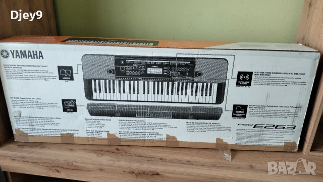 синтезатор Yamaha psre263 нов с нотник, снимка 17 - Синтезатори - 53235617