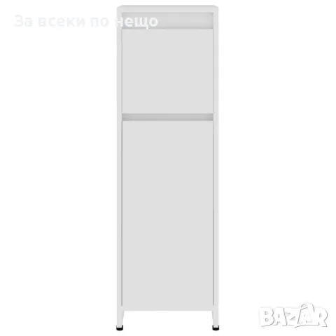 Шкаф за баня, бял, 30x30x95 см, ПДЧ