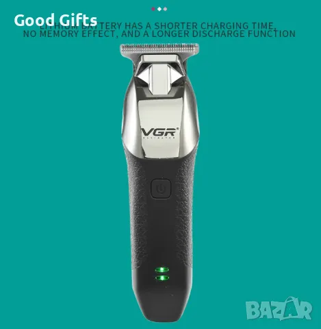 Машинка за подстригване VGR V-171 – Интелигентен дизайн, остриета от неръждаема стомана, снимка 4 - Машинки за подстригване - 50388045