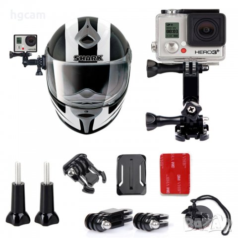Комплект за каска UNI Helmet Kit за екшън камери GoPro и др