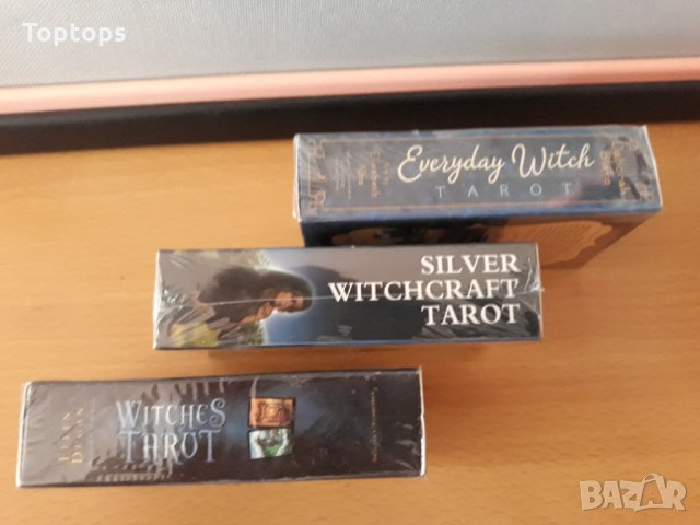 Таро карти: Witches Tarot & Silver Witchcraft Tarot & Everyday Witch Tarot, снимка 3 - Карти за игра - 33679329