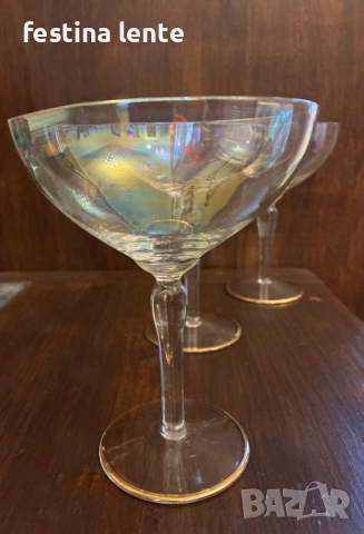 Перлено-седефени чаши за шампанско, снимка 2 - Чаши - 52512682