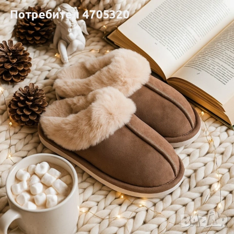 Оригинални Пухкави зимни пантофи SWISS LYX с мемори пяна и гел против умора и мекота !, снимка 4 - Чехли - 53088016