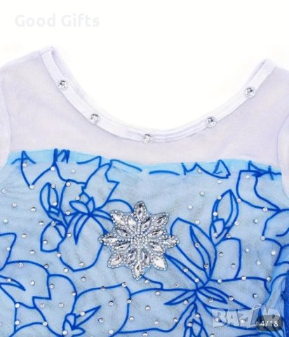 Рокля на Елза Замръзналото кралство с аксесоари , снимка 2 - Детски рокли и поли - 43290737