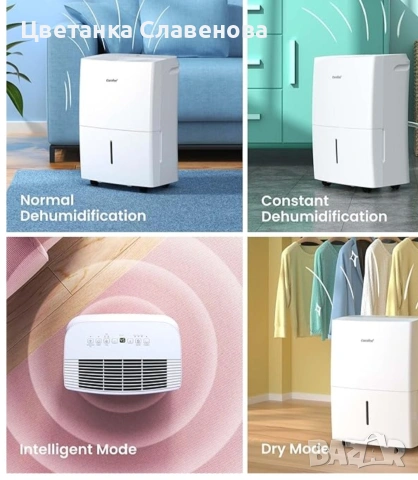 Влагоуловител Comfee Smart 20 л/ден, 4 режима,, снимка 6 - Влагоабсорбатори и влагоуловители - 53025616