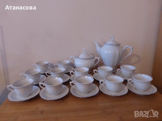 Сервиз за кафе 12 чаши български порцелан, снимка 1 - Сервизи - 44104135