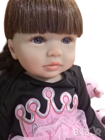 Реалистична кукла Реборн, Reborn бебе, реалистична кукла 55см, снимка 5 - Кукли - 52083055