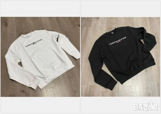 Унисекс блуза🔝Дамска ватирана блуза Tommy Hilfiger - 2 цвята🔝Мъжка блуза Томи Хилфигер Код LFS132, снимка 1