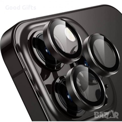 Цветен протектор за Камера iPhone 15, Черен, снимка 1 - Фолия, протектори - 43033510