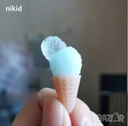 9 бр сладолед мини фунийки и основа крем целувки силиконов молд форма фондан шоколад смола акрил , снимка 4 - Форми - 32481058