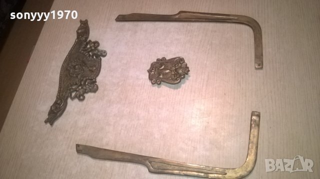 МЕД/МЕСИНГ-МАСИВЕН ОБКОВ С ЛЪВОВЕ-ВНОС ШВЕЦИЯ, снимка 2 - Колекции - 27630973