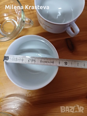 12 чаени чаши за  3 евро. Шест са порцелан произведен в България., снимка 5 - Чаши - 53165051