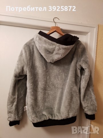 Ватиран суичър с качулка НОВ, снимка 4 - Суичъри - 43442463