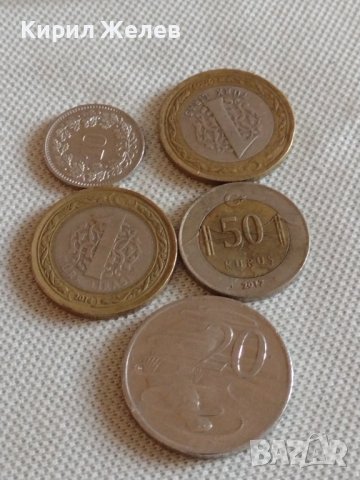 Лот монети от цял свят 5 броя Австралия, Турция Швейцария за КОЛЕКЦИОНЕРИ 42444