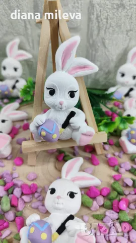 Великденски зайчета магнити, снимка 1
