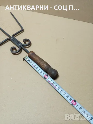 Стар Кован Шиш За Печене На Месо., снимка 7 - Антикварни и старинни предмети - 49756170
