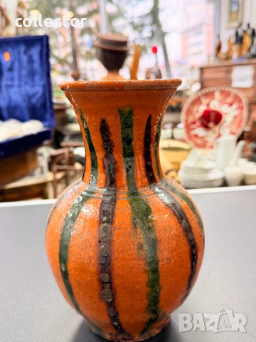 Троянска керамика / ваза / глина. №7870, снимка 4 - Антикварни и старинни предмети - 53477165