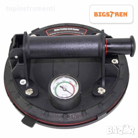 Вакуум Вендуза с манометър, за плочки, гранитогрес, стъкла 20см. BIGSTREN, снимка 2 - Други инструменти - 43448447