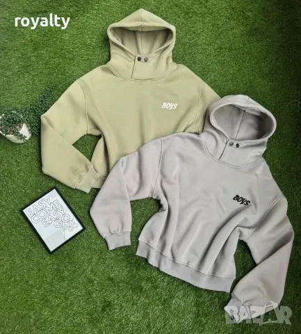 Ватиран Памучен суичър Различни цветове , снимка 3 - Суичъри - 49091564