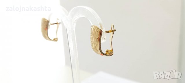 Нови Златни обец-1,63гр/14кр, снимка 4 - Обеци - 36930602