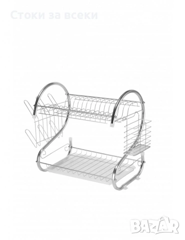 Сушилник за съдове Rosberg, 2нива, 40х38х24см., снимка 2 - Други стоки за дома - 53308216