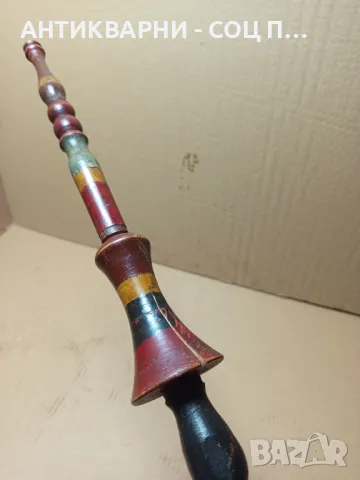 Соц Стара Дървена Хурка., снимка 7 - Антикварни и старинни предмети - 50393696