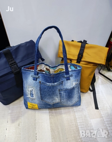 Дънкова чанта тип торба деним лека и удобна Нова!! 