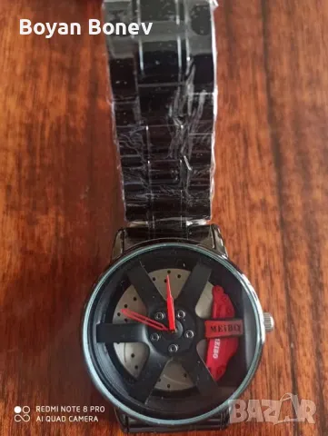 Уникален часовник "джанта и спирачни дискове"! Метална верижка! Нови!, снимка 6 - Мъжки - 48771665