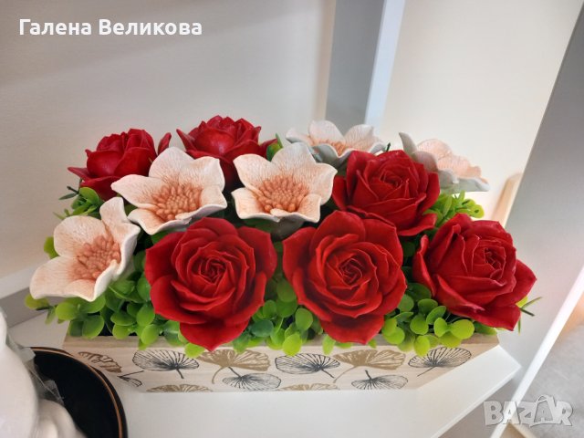 Кашпи с цветя изработени от керамика, снимка 4 - Декорация за дома - 43820703