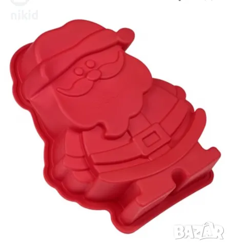 Грамаден дядо Коледа силиконов молд форма кекс сладкиш десерт десерти торта, снимка 2 - Форми - 47974900