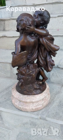 Масивна Бронзова Композиция, снимка 7 - Статуетки - 50751384