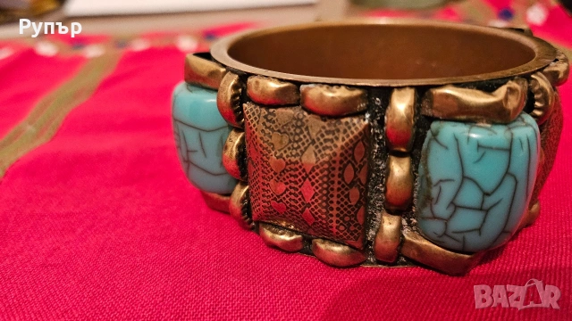 Старинна бронзова гривна, снимка 6 - Други ценни предмети - 53091134