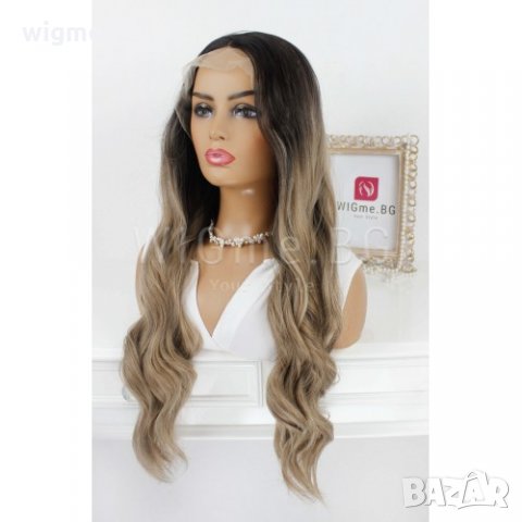 Дълга руса лейс фронт перука Сандра, снимка 7 - Аксесоари за коса - 27908162