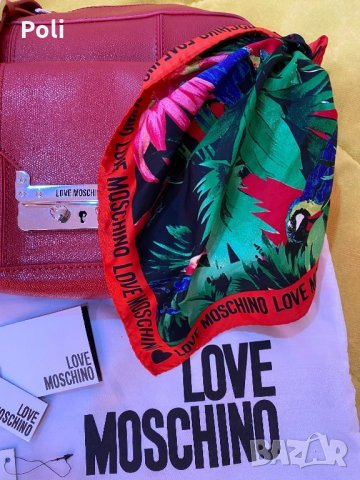 Оригинална чанта Love Moschino, снимка 3 - Чанти - 28336622