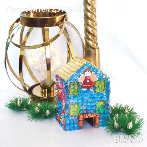 Декоративен свещник ръчна изработка , снимка 3 - Декорация за дома - 48425299