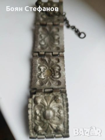 Възрожденска сребърна гривна , снимка 5 - Антикварни и старинни предмети - 53439013