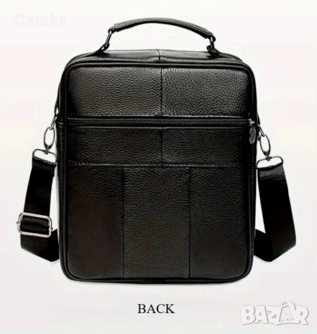 Мъжка делова кожена чанта /Универсална и стилна-Кафява естествена кожа, снимка 8 - Чанти - 53101893