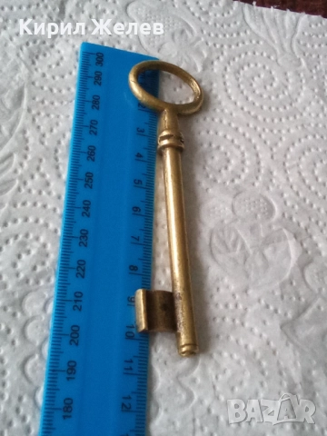 Стар рядка бронзов ключ 31669, снимка 5 - Антикварни и старинни предмети - 52580441