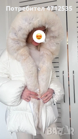 Луксозно дамско яке от естествен пух и кожа от лисица – леко, топло и елегантно, снимка 6 - Якета - 53143156