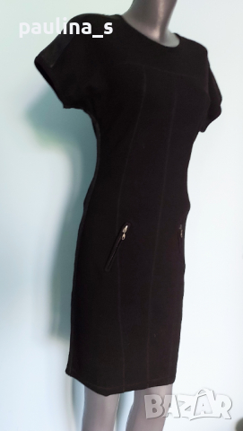 Два различни броя / Уникална рокля с кожен акцент "MYBC" и "Gestuz" / унисайз , снимка 3 - Рокли - 36473533