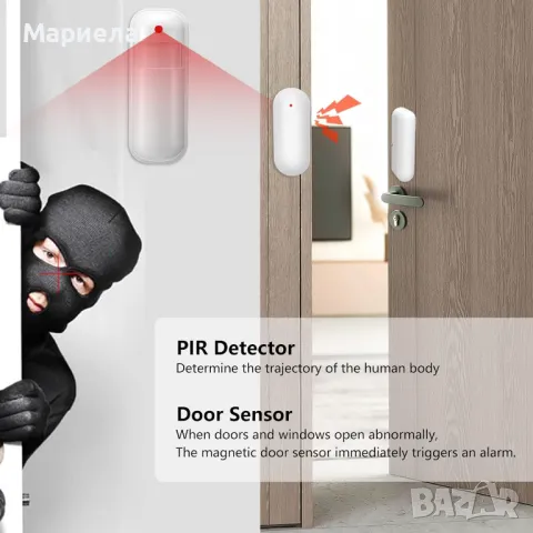 WiFi и GSM безжична домашна охранителна алармена система, снимка 12 - Друга електроника - 49375702