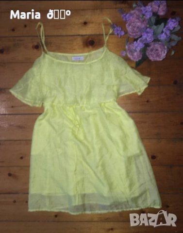 Жълта рокля CALLIOPE, снимка 4 - Рокли - 40672296